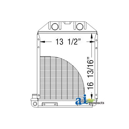 A & I Products Radiator 24" x18" x8" A-959E8005